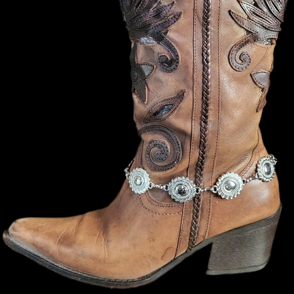 Western Cowboy Boot Chain Boot Jewelry Silver Chain Southwestern Boot Chain